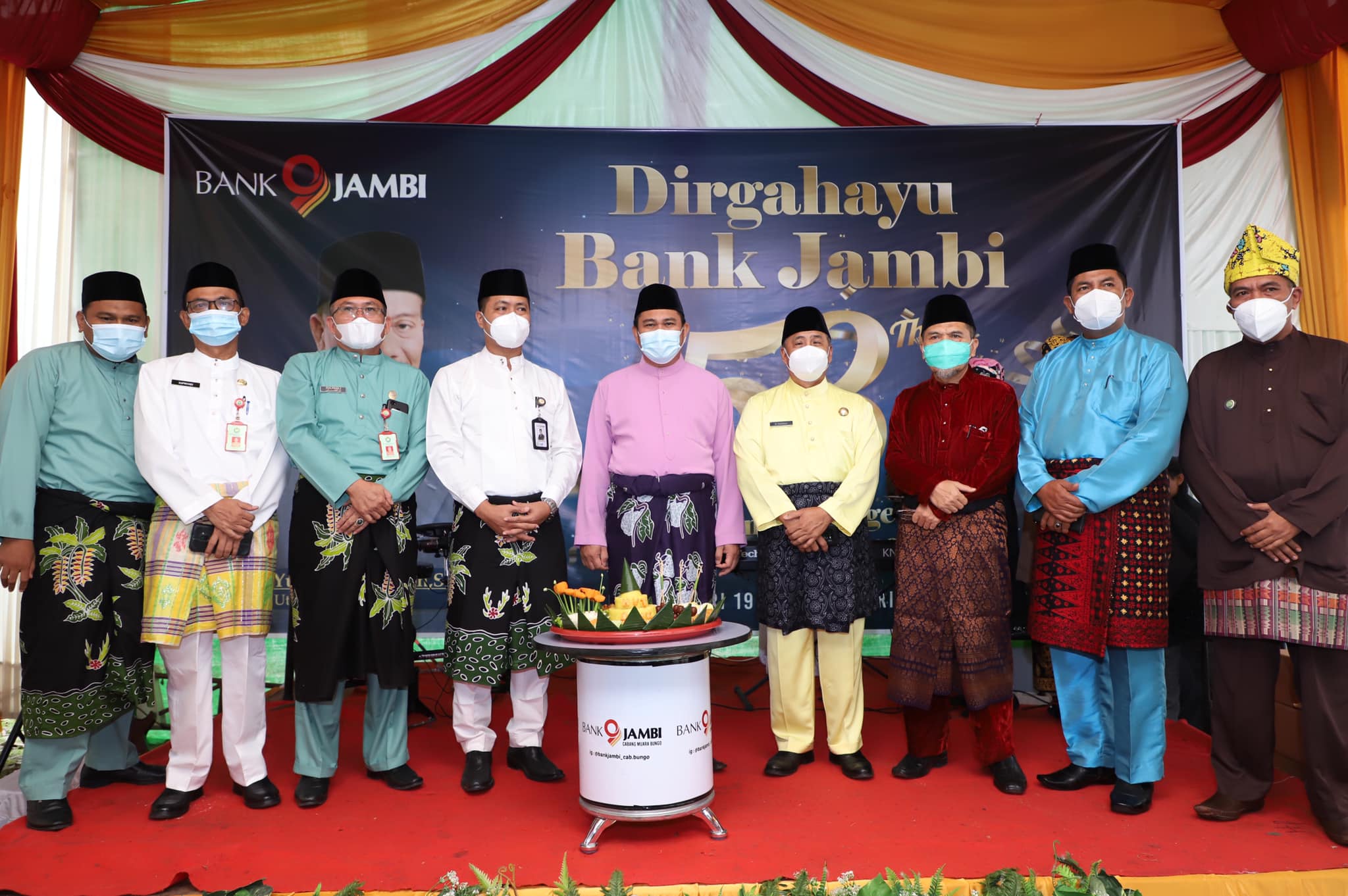 Bupati Bungo Pimpin Upacara HUT Bank Jambi ke-58