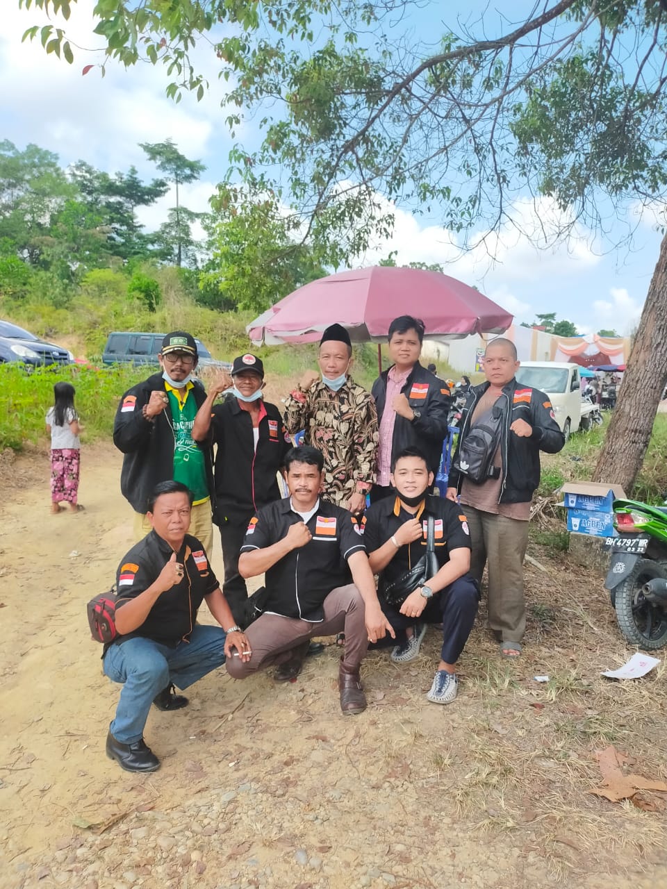 Tunjukan Rasa Solidaritas, MACAB LMPP Bungo Hadiri Moment Resepsi Pernikahan