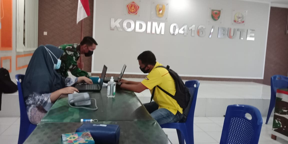 Gelar Serbuan Vaksinasi Tahap Tiga Begini Harapan Dandim 0416/BUTE