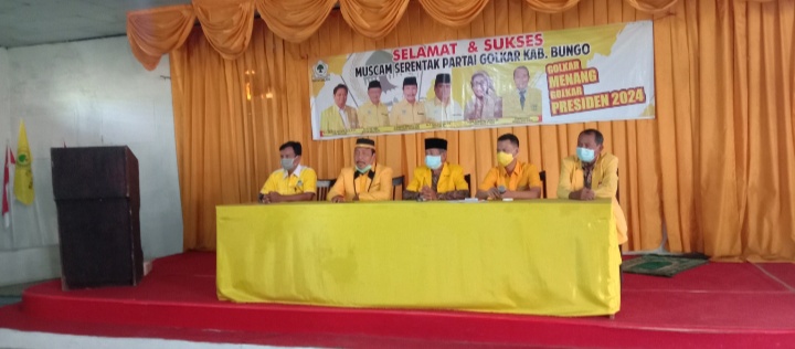 Adakan Muscam Serentak, Ini Target Partai Golkar Kabupaten Bungo di Pileg Mendatang