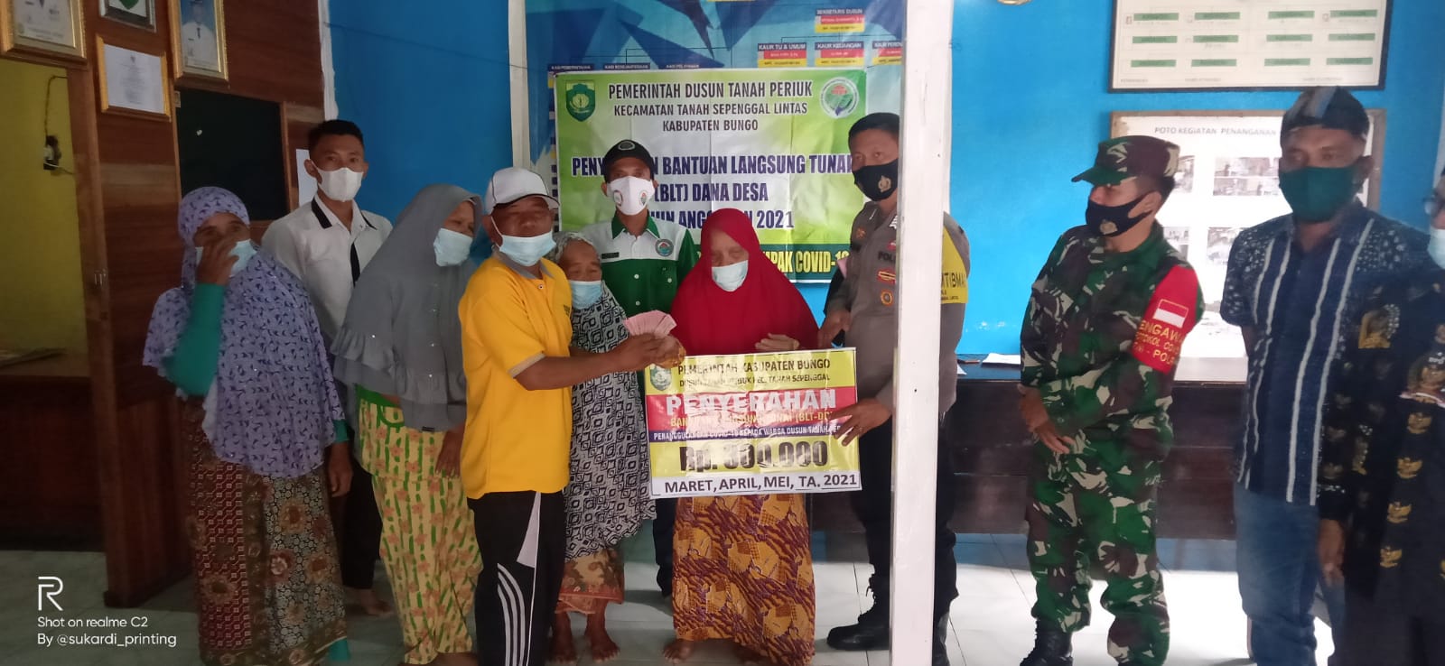 Sukses Salurkan BLT-DD Ini Yang Disampaikan Rio Dusun Tanah Periuk Kepada Warga
