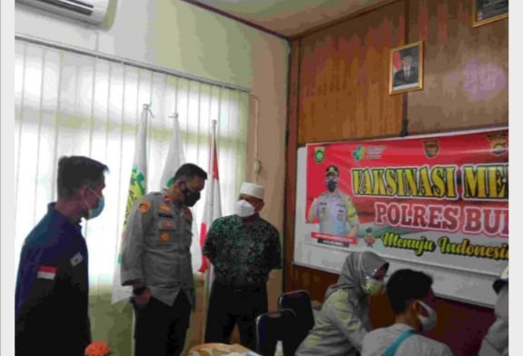 Jajaran PT Megasawindo Perkasa Sambut Antusias Vaksinasi Covid-19 Yang Digelar Oleh Polres Bungo