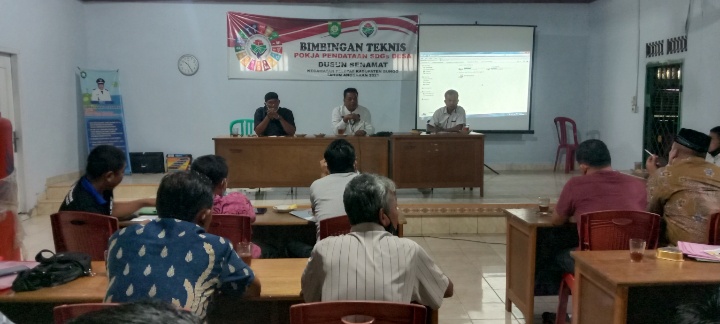 Bimtek Pokja Pendataan SDGs Desa Dusun Senamat Berlansung Sukses