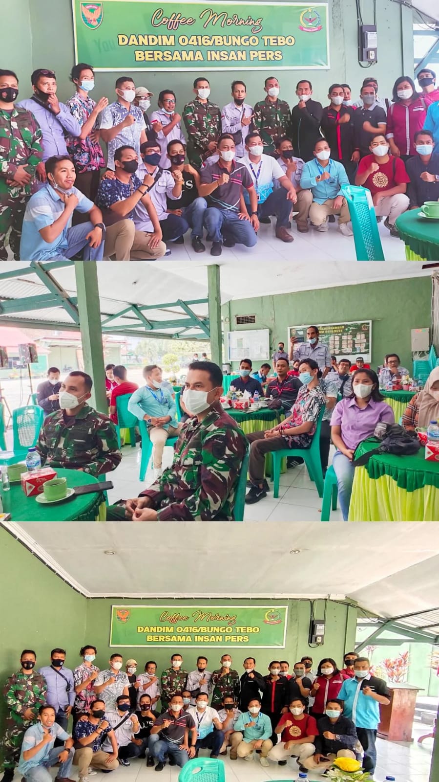 Coffee Morning,Dandim Arianto Apresiasi Insan Pers