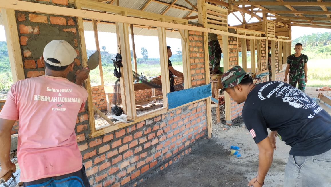 Dari Bangunan Reot,SD Terisolir Dirubah Satgas TMMD Menjadi Lebih Baik