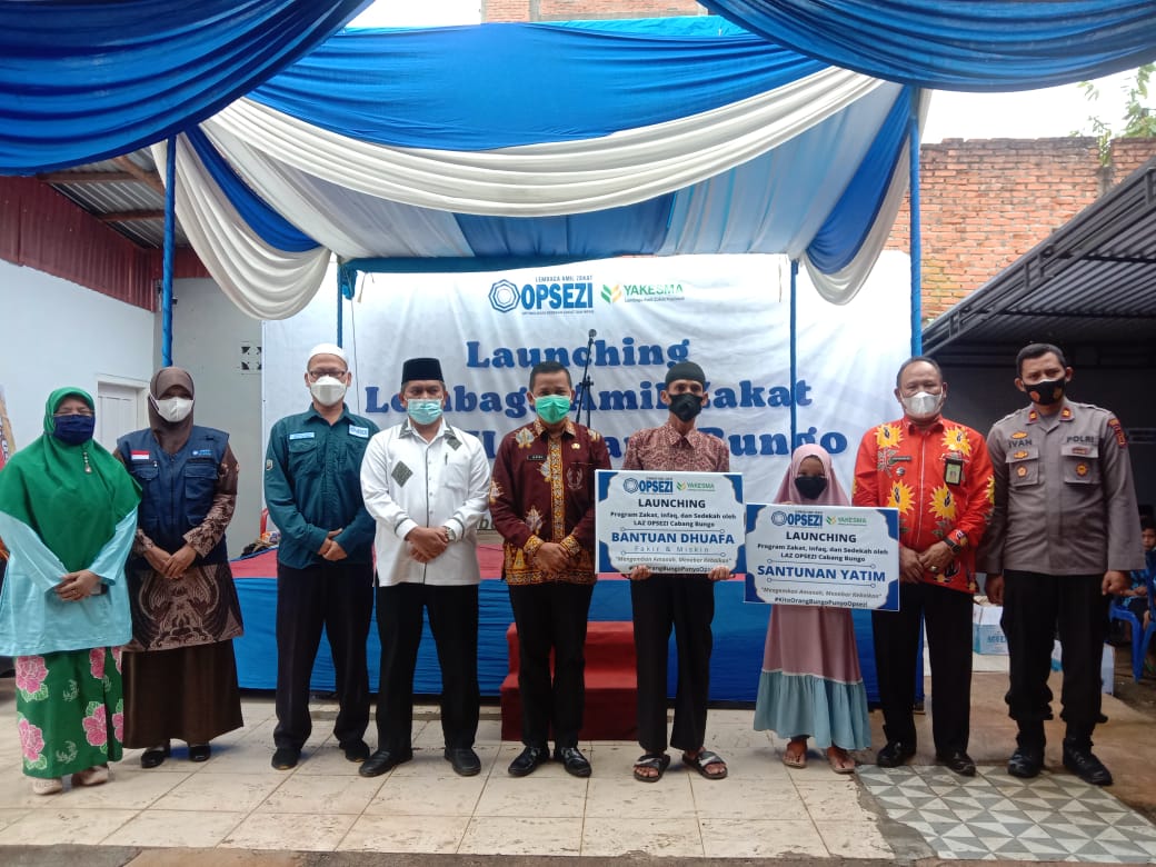 Resmi Dibuka Oleh Wakil Bupati Bungo,Launching Lembaga Amil Zakat(LAZ) OPSEZI Cabang Bungo Berlangsung Khidmat