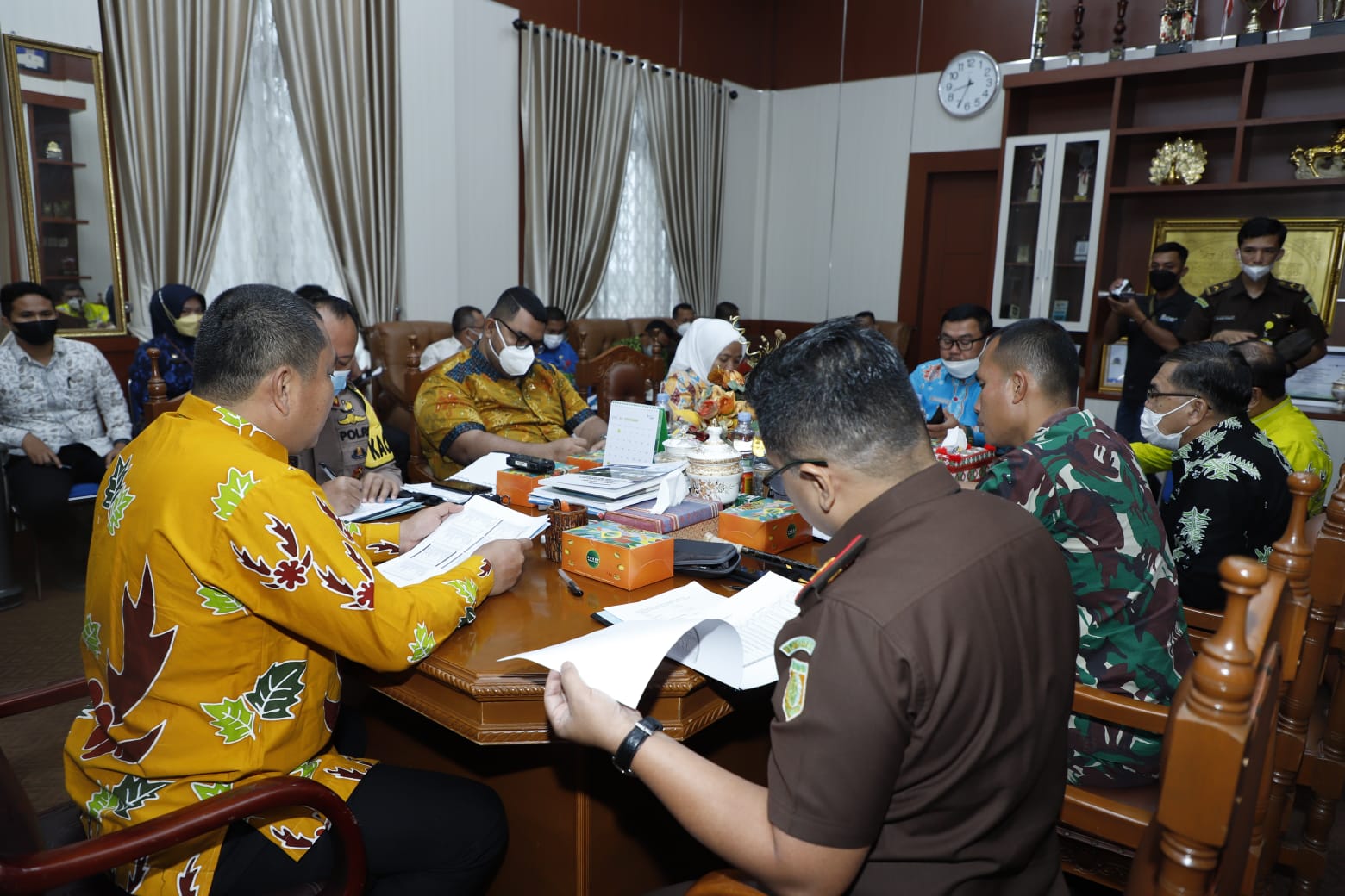 Percepat Capaian Vaksinasi,Bupati Bungo Rapat Bersama Forkopimda