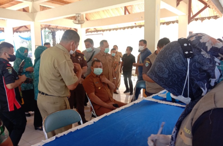 Perdana Launching Vaksin Booster,Bupati Bungo Himbau Masyarakat Untuk Ikut Vaksinasi