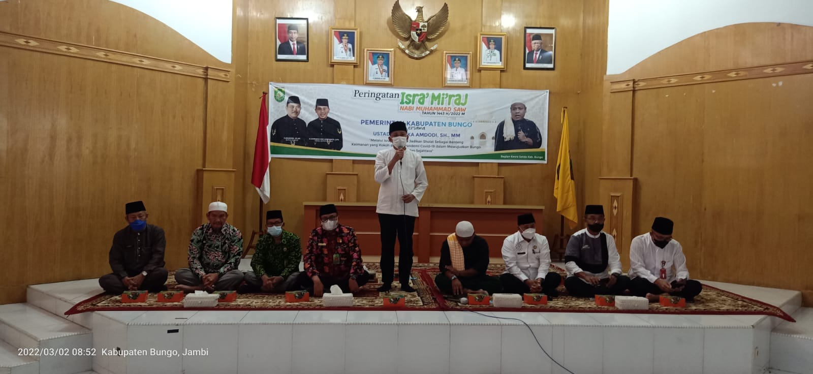 Pemkab Bungo Gelar Peringatan Isra’ Miraj Bersama Wabup:Tingkatkan Kinerja dan Utamakan Pelayanan Kita Kepada Masyarakat