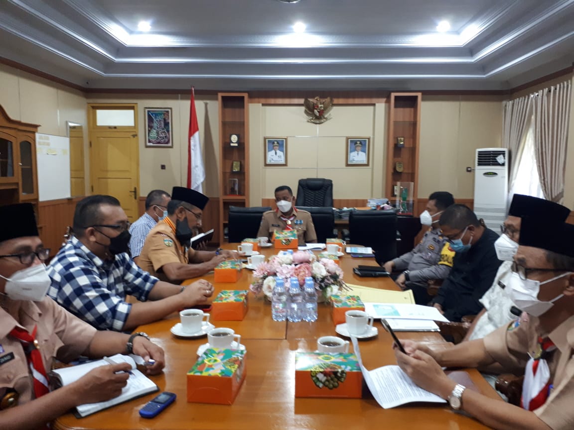 Antisipasi Lonjakan Kasus Covid-19,Pemkab Bungo Gelar Rakor Bersama Forkompinda