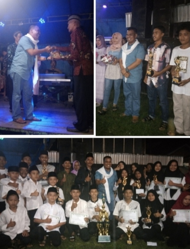 Penuhi Undangan Masyarakat,Brigpol Maidani Hadiri Penutupan Lebaran Idul Fitri Dusun Teluk Kecimbung