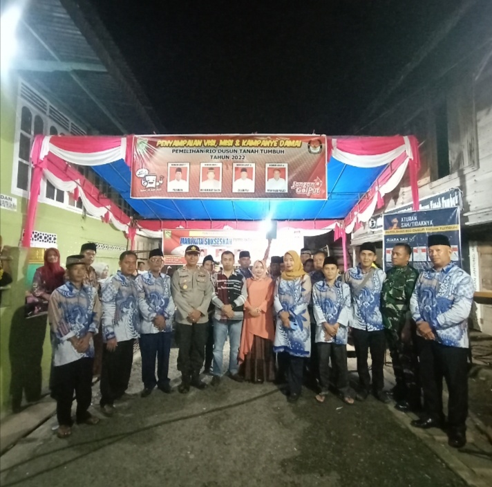 Penyampaian Visi&Misi Empat Calon Rio Dusun Tanah Tumbuh Berjalan Dengan Sukses