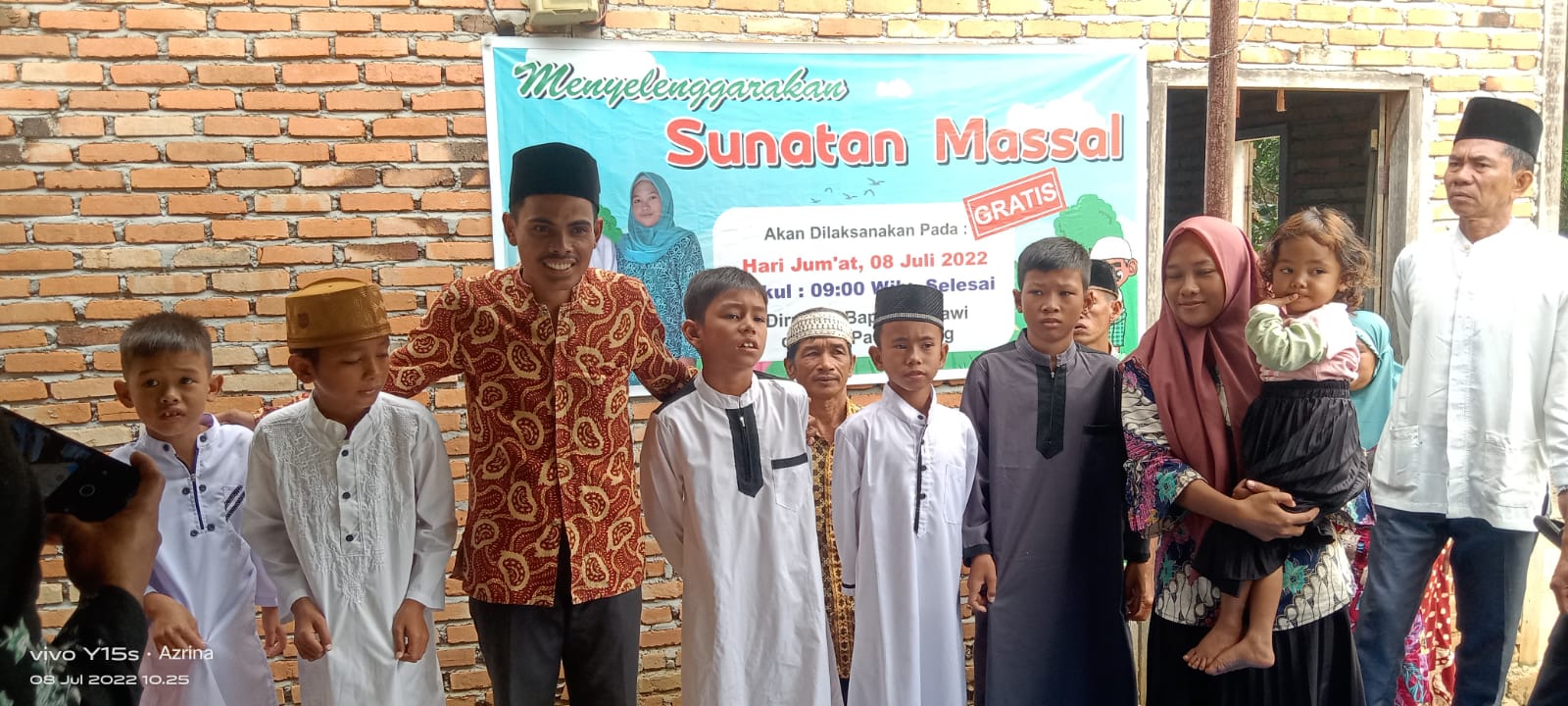 Gelar Sunatan Massal Gratis, Calon Rio Asmawi Ingin Berbakti Untuk Warga Dusun Pauh Agung