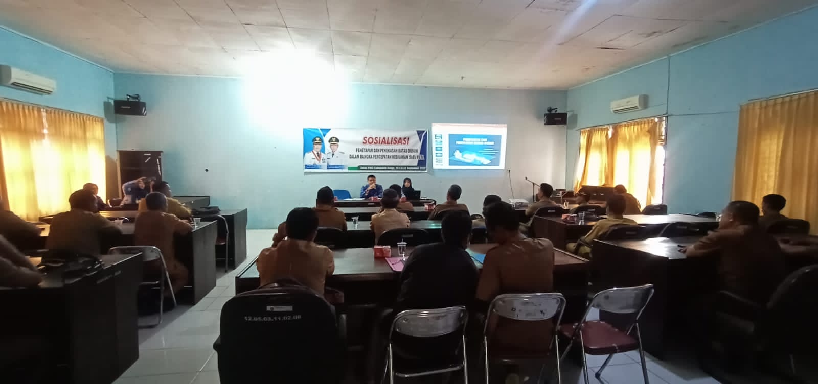 Dinas PMD Gelar Sosialisasi Penetapan dan Penegasan Batas Dusun Dalam Percepatan Kebijakan Satu PETA