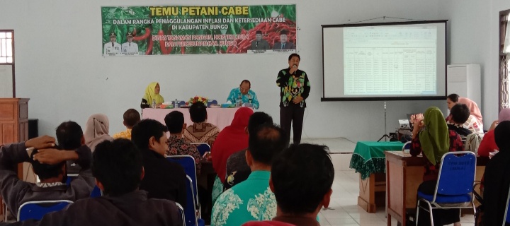 Tekan Inflasi dan Pastikan Ketersediaan Cabe Dinas TPH-Bun Bungo Adakan Temu Petani Cabe Se-Kabupaten Bungo