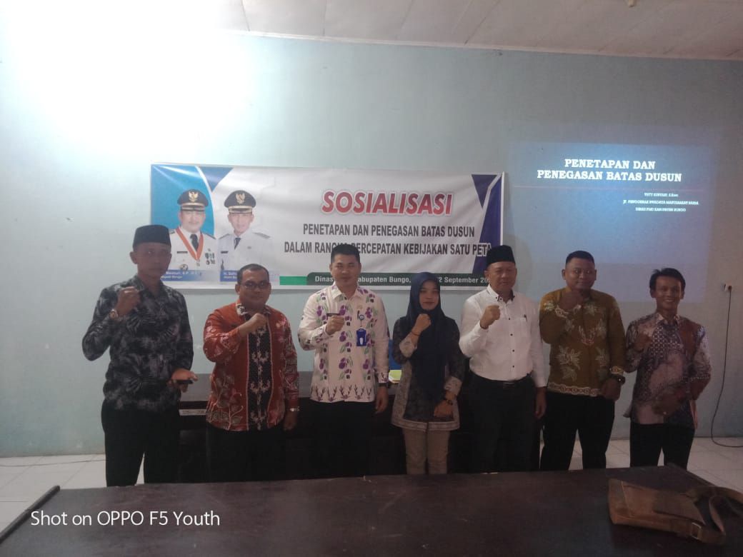Dinas PMD Sukses Gelar Sosialisasi Penetapan dan Penegasan Batas Dusun Kepada Rio Se-Kabupaten Bungo