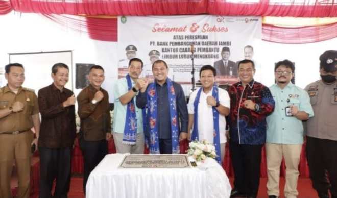 Bupati Bungo Menghadiri Peresmian Kantor Cabang Pembantu Bank Jambi
