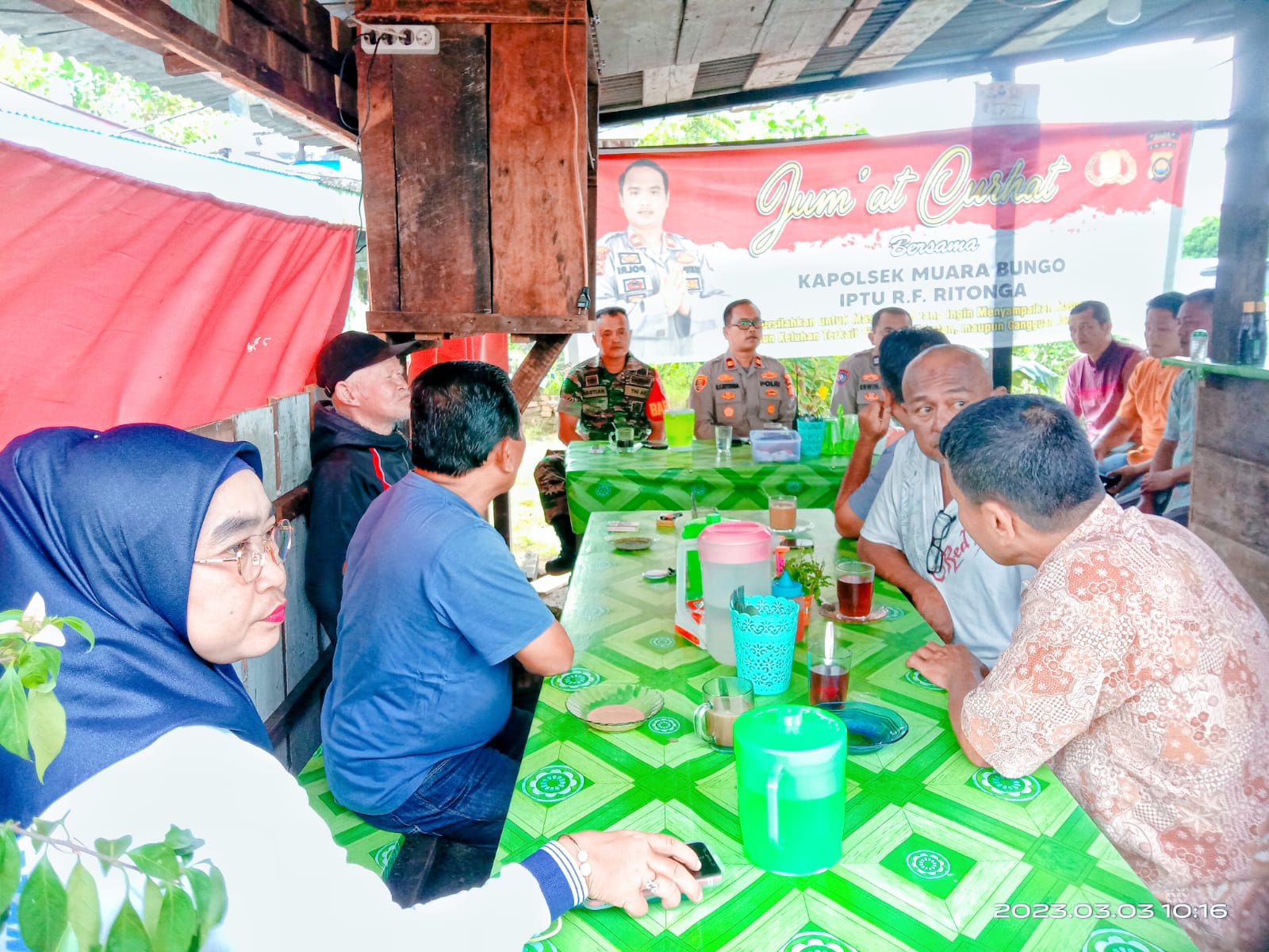 Optimalkan Pelayanan Masyarakat Polsek Muara Bungo,Gelar Jumat Curhat