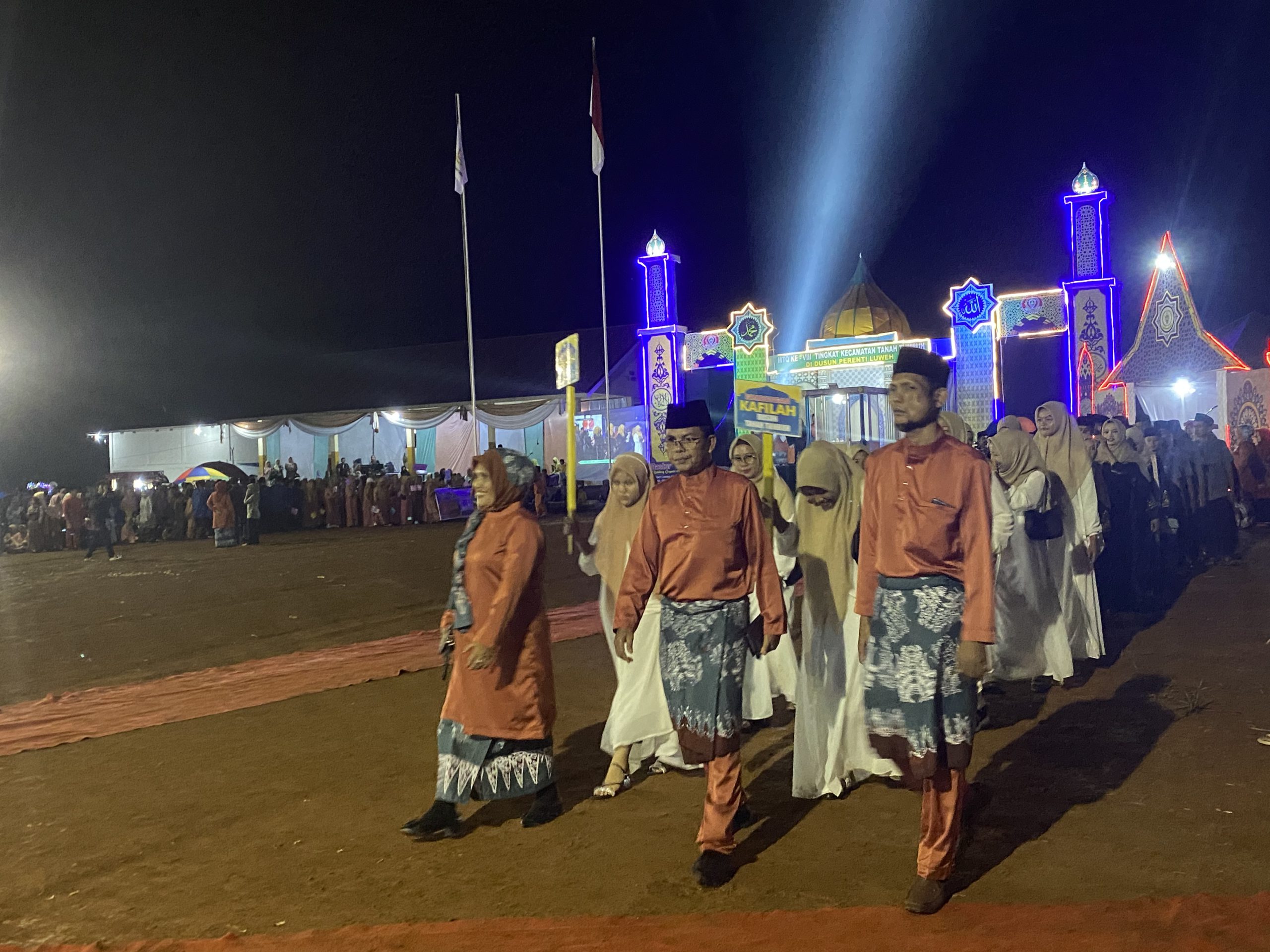 Pembukaan MTQ Tingkat Kecamatan Tanah Tumbuh Berlangsung Sukses,Dusun Tanah Tumbuh Optimis Targetkan Juara Umum Pada Perhelatan MTQ