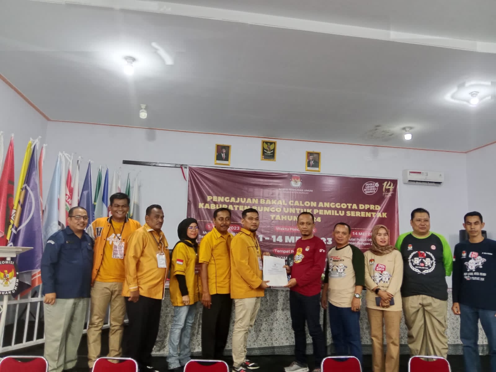 Resmi Daftarkan Bacaleg Ke KPU,DPC Partai Hanura Bungo Siap Rebut Suara Terbanyak Disetiap Dapil