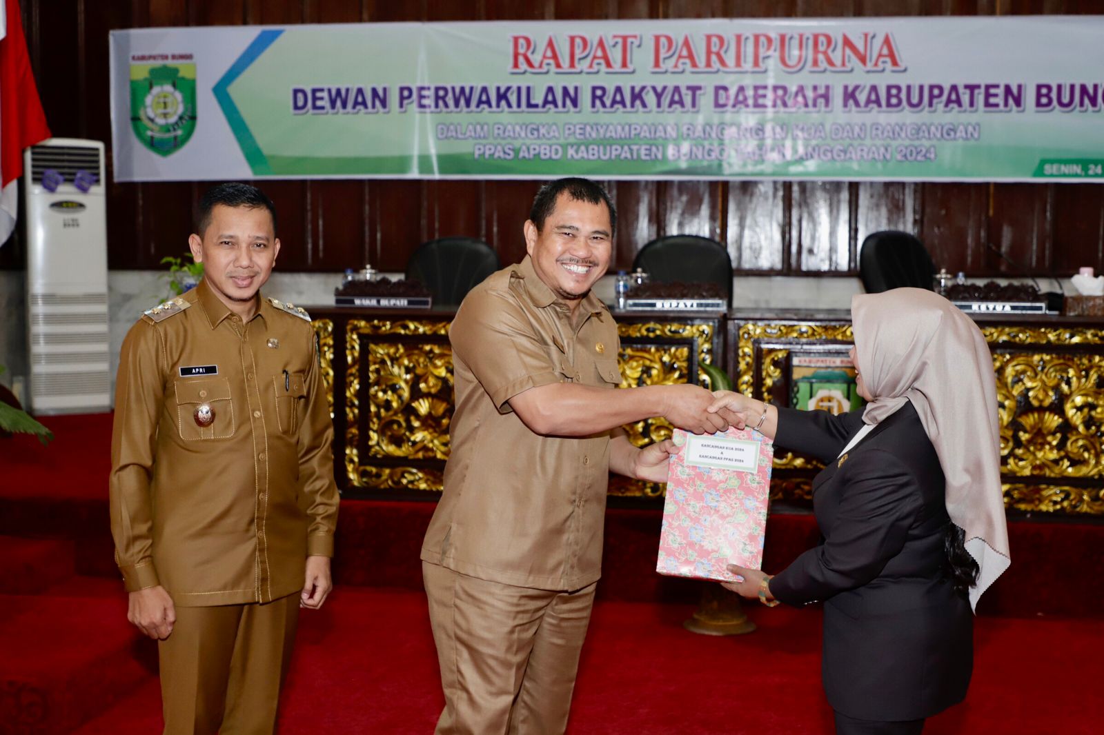 DPRD Bungo Terima Dokumen KUA dan PPAS  Dari Pemkab Bungo