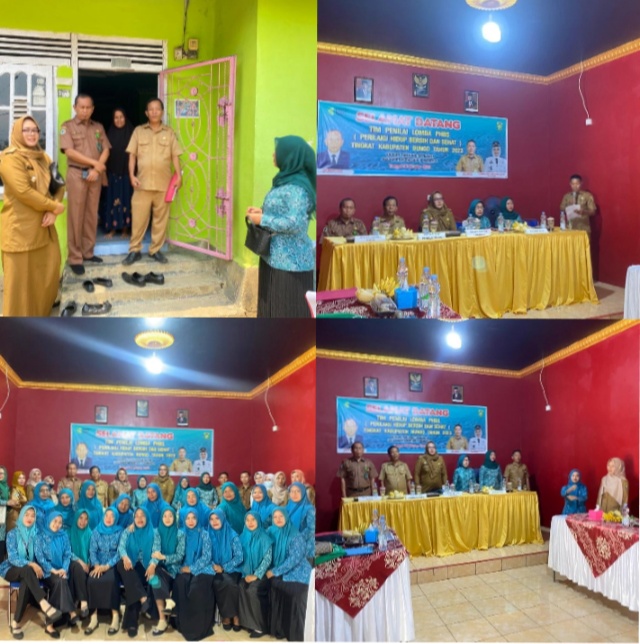 Sambut Kedatangan Tim Penilai Lomba PHBS,Pemdus Tanjung Menanti Optimis Raih Hasil Yang Maksimal