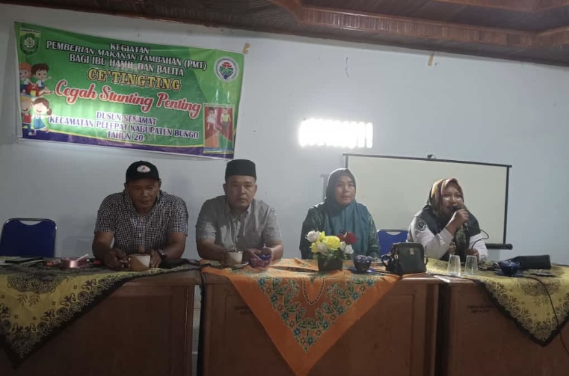 Cegah Stunting,Pemdus Senamat Gelar Kegiatan Pemberian Makanan Tambahan Bagi Ibu Hamil dan Balita