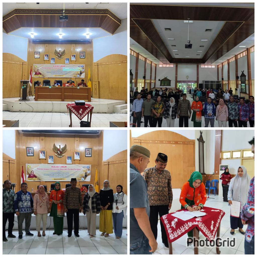 Fakultas Hukum Universitas Muara Bungo Sukses Gelar Kuliah Umum Tentang Perancangan Peraturan Daerah(Perda/Perdus)Begini Harapan Dekan Dr.Nirmala Sari,SH.MH