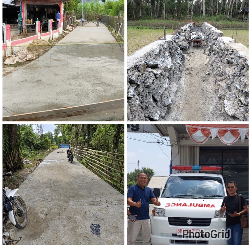 Tak Terlepas Dari Dukungan Masyarakat,Rio Dusun Tanah Tumbuh Sukses Bangun Infrastruktur di Bidang Pemberdayaan Masyarakat