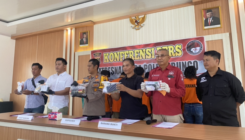 Selama Bulan Desember,Polres Bungo Berhasil Amankan 11 Pelaku Kasus Narkotika 1 Diantaranya Perempuan