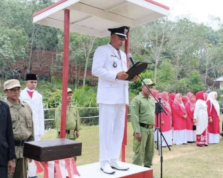 Rio Dusun Empelu Jadi Inspektur Upacara HUT Kemerdekaan RI Ke 78