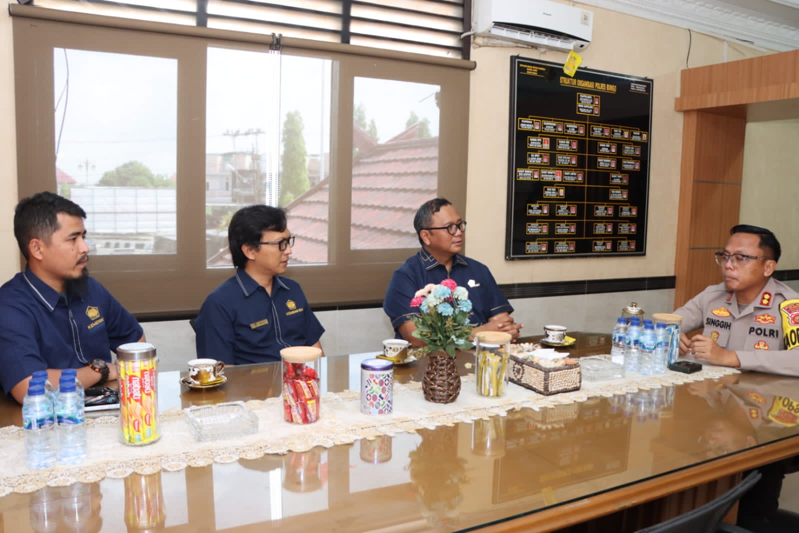 Kapolres Bungo Terima Kunjungan Kepala Kantor Pelayanan Pajak Muara Bungo