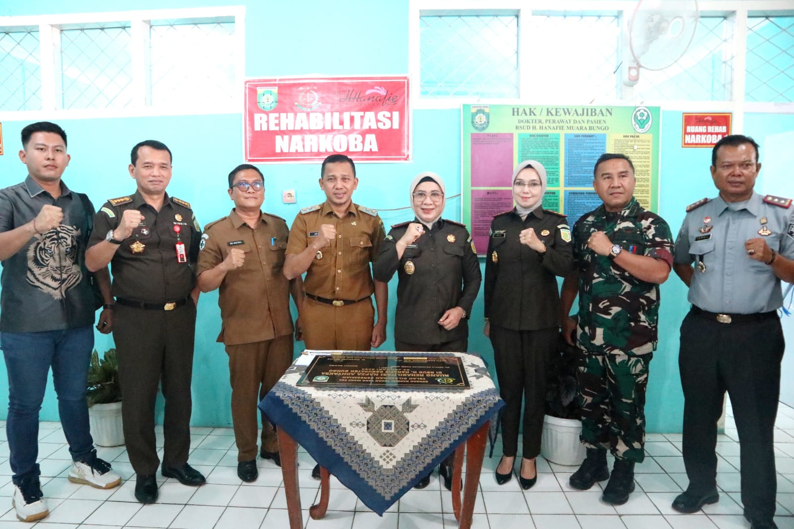 Ketua BNK Bungo Bersama Kejati Jambi Resmikan Ruang Rehabilitasi Narkoba di RSUD Hanafie Bungo