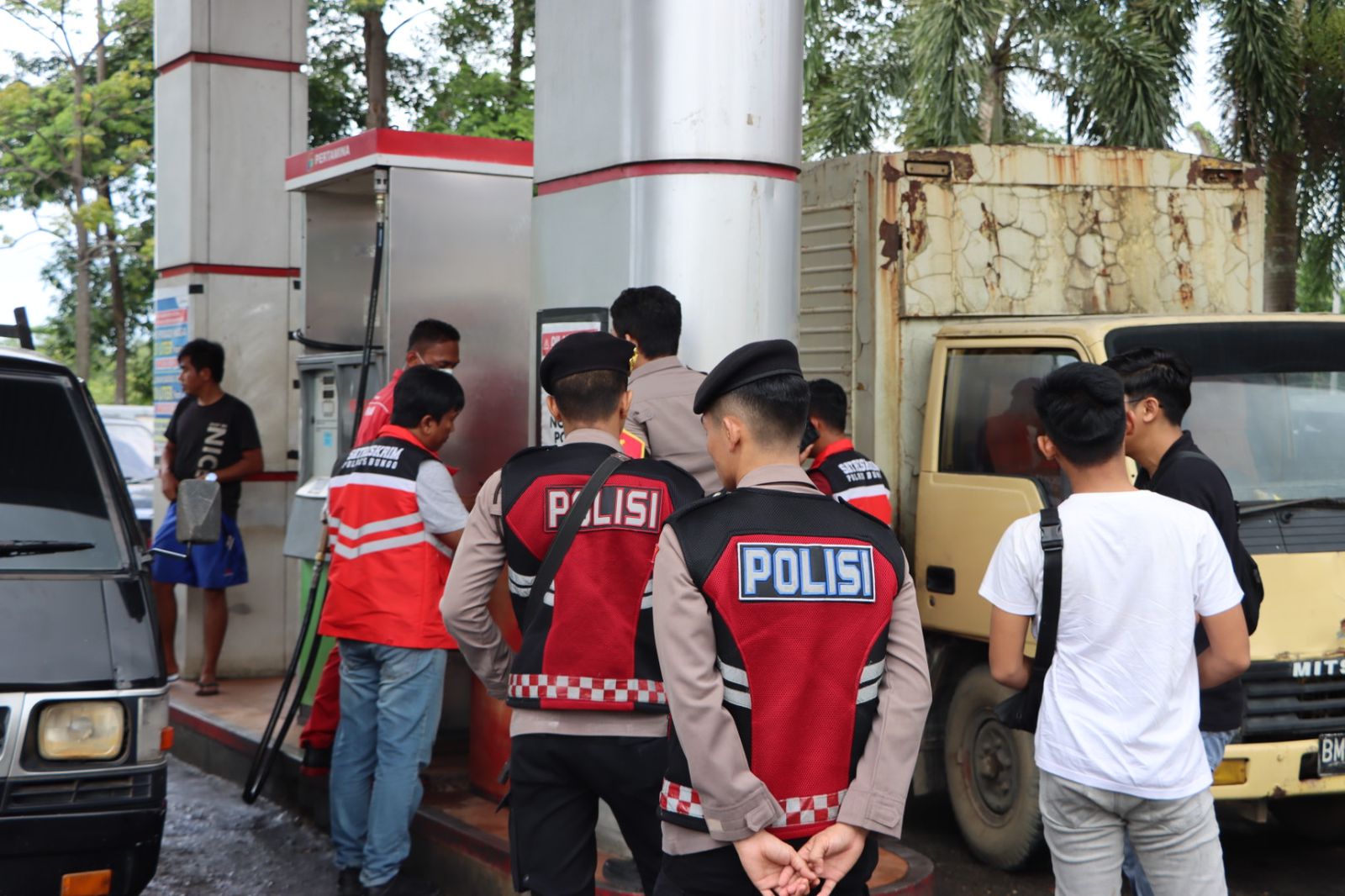Antisipasi Kecurangan Penjualan BBM,Tim Gabungan Polres Bungo Sidak Ke SPBU