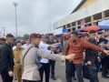 Disambut Antusias Oleh Pedagang,Presiden Joko Widodo Kunjungi Pasar Bungur Muara Bungo Cek Harga dan Stok Bahan Pokok