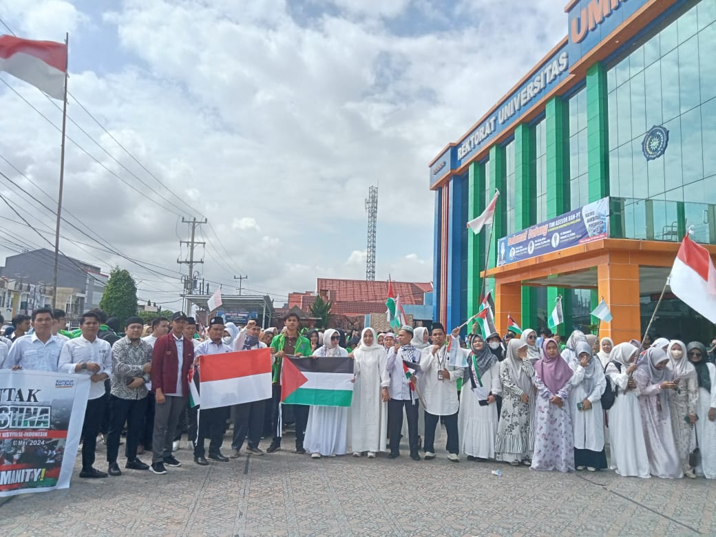 UMMUBA Kutuk Israel,Serentak Perguruan Tinggi Muhammadiyah-Aisyiyah di Seluruh Indonesia Gelar Aksi Bela Palestina