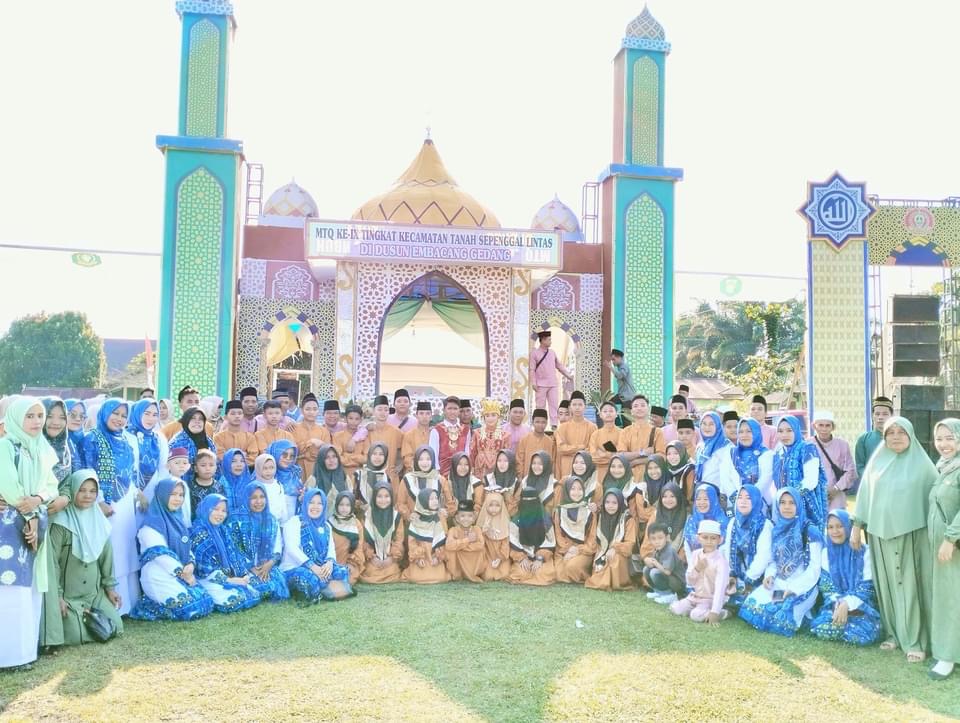 Boyong Paling Banyak Peserta Kafilah,Dusun Tanah Priuk Optimis Sabet Juara Umum Pada Perhelatan MTQ Tingkat Kecamatan Tanah Sepenggal Lintas