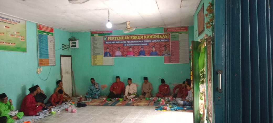Diikuti Oleh Enam Dusun Pecahan Dari Dusun Lubuk Landai,Pemdus Sungai Gambir Sukses Gelar Pertemuan Forum Komunikasi Adat Melayu Jambi
