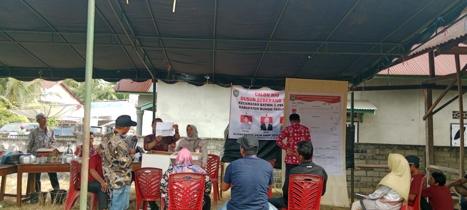 PSU Dusun Seberang Jaya Berlangsung Sukses,Saripidin Muti Unggul Raih Suara Terbanyak