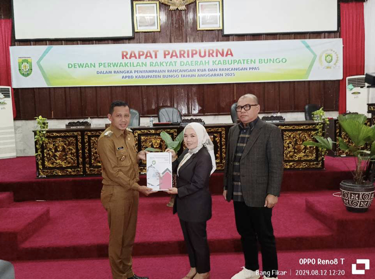DPRD Bungo Gelar Paripurna, Terkait Rancangan KUA dan PPAS APBD 2025