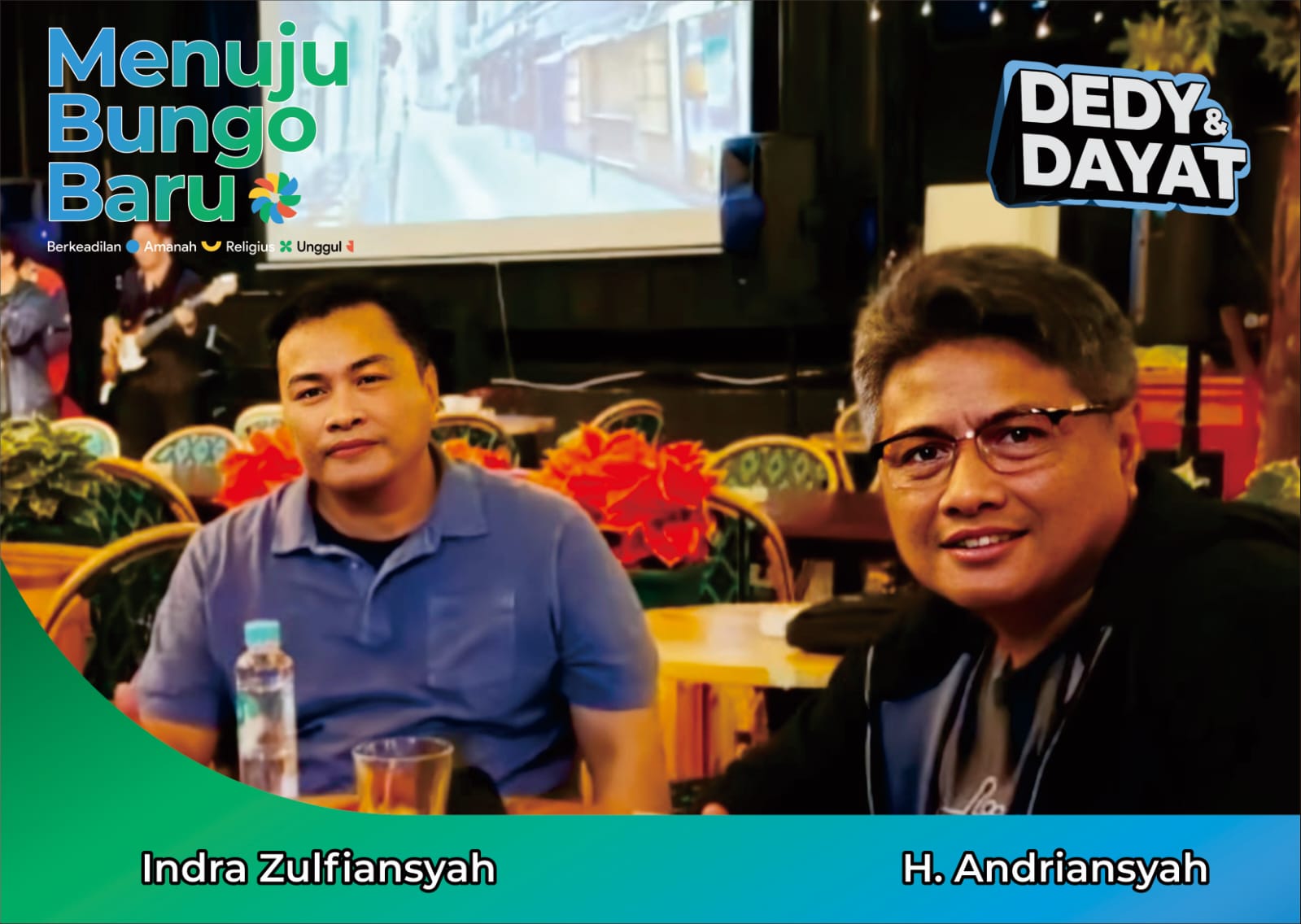 Dua Putra Mantan Bupati Bungo Dua Periode Siap Menangkan Dedy Putra-Ust Dayat