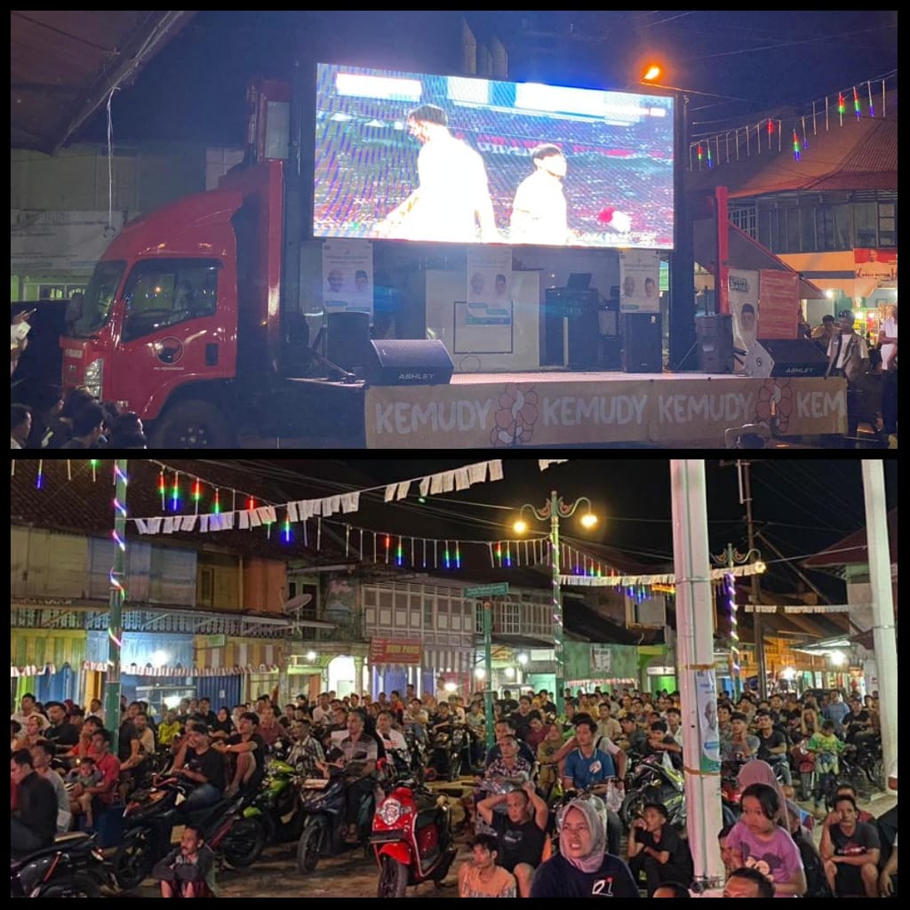 Selain Nobar Masyarakat Pasar Lubuk Landai Antusias Mendengarkan Visi Misi Bungo Baru dan Kenal Lebih Dekat Dengan Pasangan Dedy-Ust Dayat