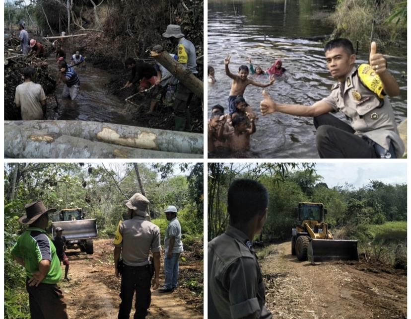 Tak Kenal Lelah ,Bhabinkamtibmas Dusun Sepunggur Bripka Arjunif Selalu Berikan Inovasi Bermanfaat Untuk Masyarakat
