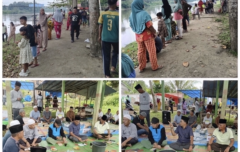 Baru Dibuka,Lubuk Larangan Tepian Napal Dusun Tanah Tumbuh Dipadati Masyarakat Yang Ingin Memancing Ikan