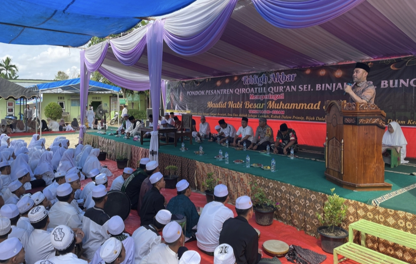H Dedy Putra Hadiri Tabligh Akbar di Ponpes Qiroatul Qur’an Sungai Binjai
