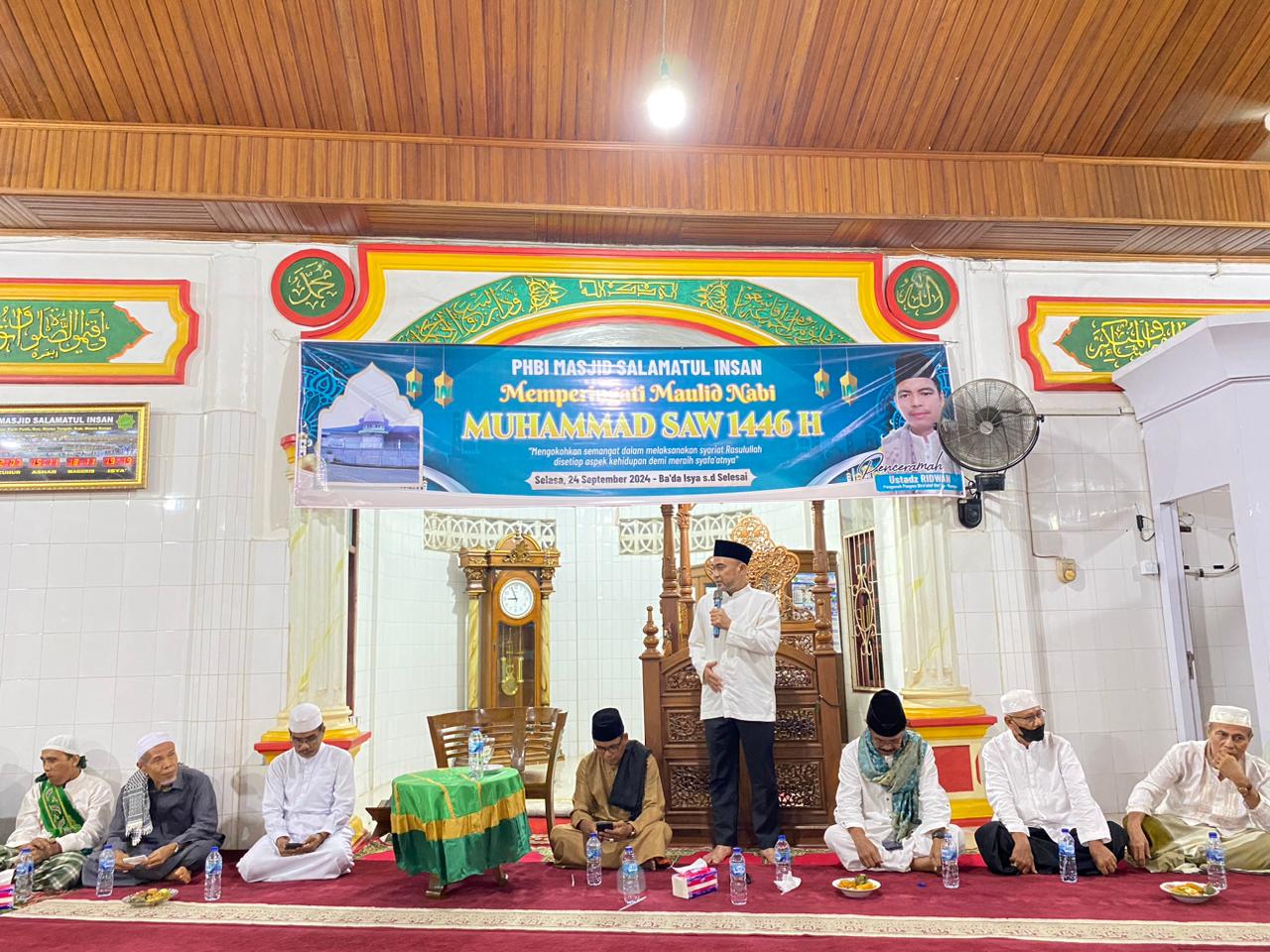 H Dedy Putra Hadiri Peringatan Maulid Nabi Muhammad SAW di Masjid Salamatul Insan Pal 2