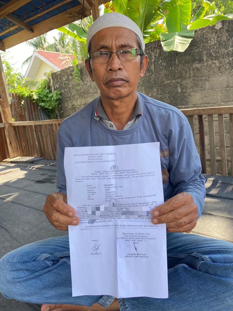 Catut Nama Polsek, Bujang Y Laporkan Tabek Ke Polres Bungo