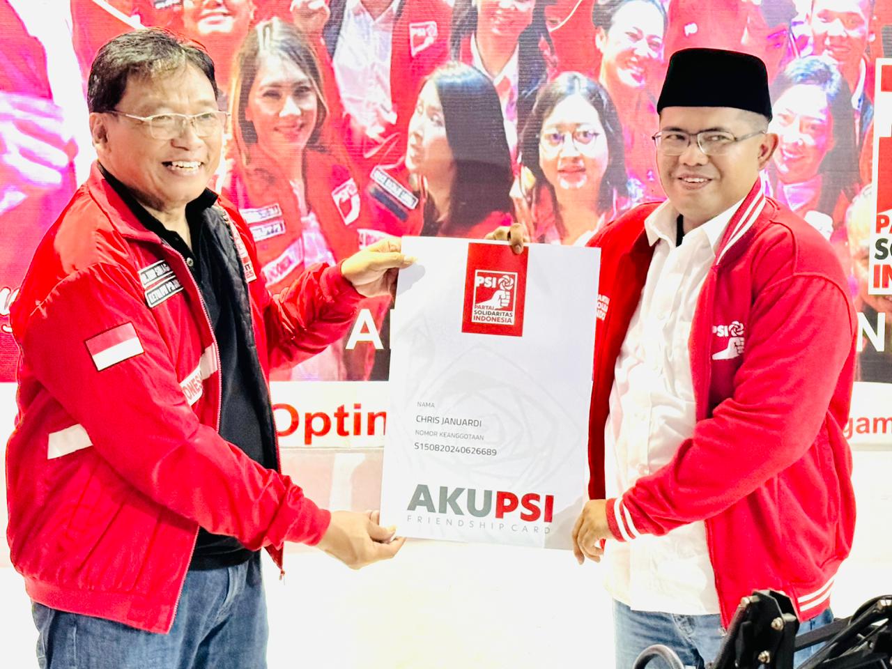 Dikukuhkan Jadi Ketua PSI Bungo, Chris Januardi Akan Fokus Menangkan Dedy-Dayat