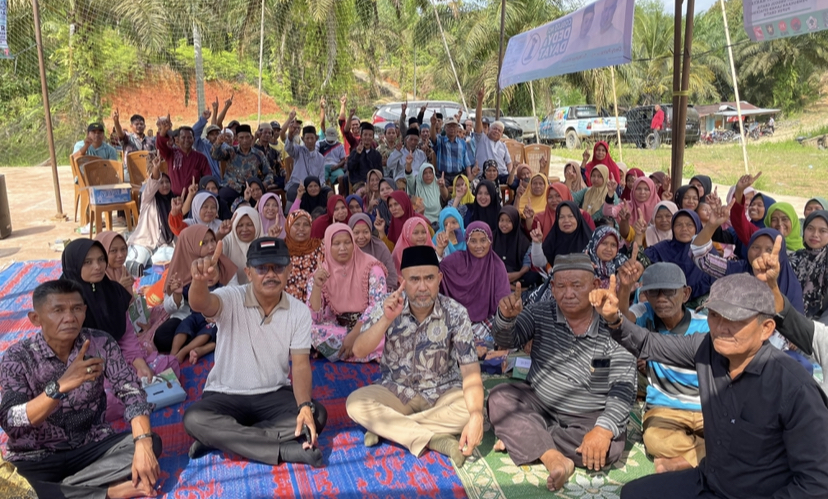 Terharu Akan Kehadiran Dedy Putra, Warga SP 2 Sungai Telang Siap Menangkan Dedy-Dayat