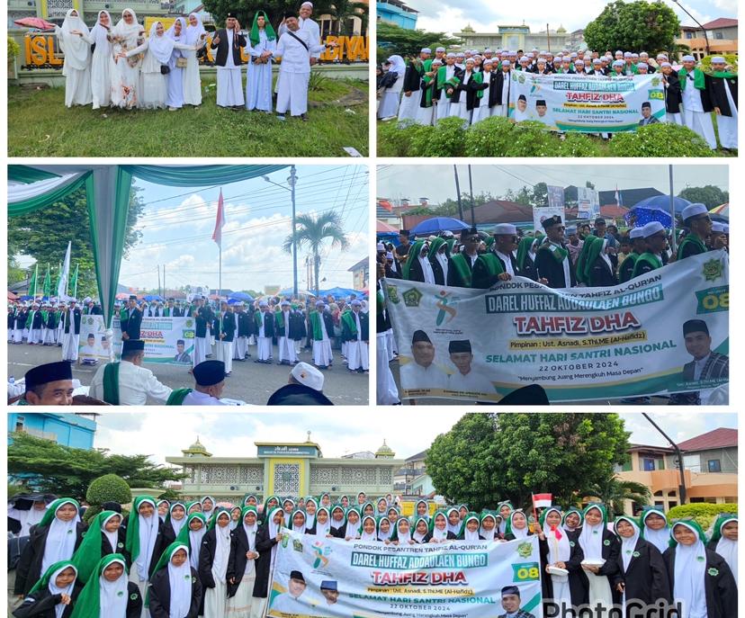 Meriahkan Pawai Peringatan HSN Tahun 2024, Ponpes Tahfiz Al-Qur’an Darel Huffaz Addaulaen Bungo(Tahfiz DHA) Berhasil Raih Penilaian Potren Paling Rapi Se-Kabupaten Bungo